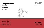 Cupid Shooting at Heart Full Colour Business Cards