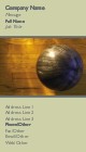 Close-up of a Bowling Ball Full Colour Business Cards