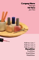 Posh Polish Full Colour Business Cards
