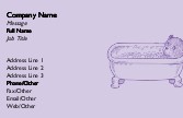 Whimsical Bear in a Bathtub Full Colour Business Cards