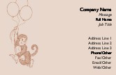 Whimsical Flying Monkey Full Colour Business Cards