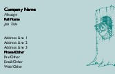 Whimsical Owl in Tree Full Colour Business Cards