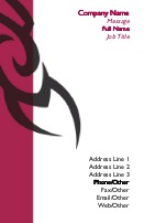 Tribal Design Full Colour Business Cards