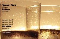 Quench Your Thirst Full Colour Magnetic Business Cards