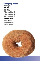Fresh Doughnut Full Colour Magnetic Business Cards