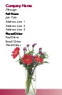 Vase and Flowers Full Colour Business Cards