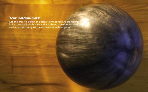Close-up of a Bowling Ball Full Colour Oversized Postcards