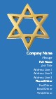 Star of David Full Colour Business Cards