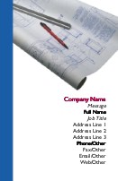 Builder's Blueprints Full Colour Business Cards