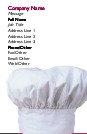 Chef Hat Full Colour Magnetic Business Cards