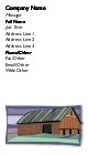 On the Farm Full Colour Magnetic Business Cards