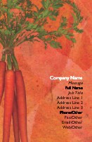 Carrot Bunch Full Colour Magnetic Business Cards