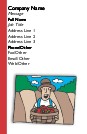 Farmer with Basket Full Colour Business Cards