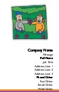 Picking Grapes Full Colour Business Cards