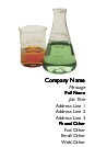Science Lab Beakers Full Colour Business Cards