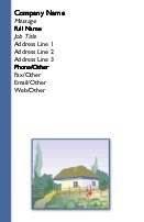 Spring Retreat Full Colour Business Cards