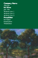 Tree Painting Full Colour Business Cards