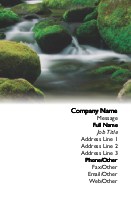 Babbling Brook Full Colour Business Cards