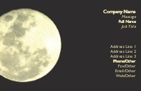 Closeup of the Moon Recycled Business Cards