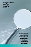 Dental Mirror Full Colour Magnetic Business Cards