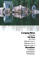 Remarkable Reflection Full Colour Business Cards