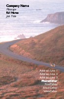 Road by the Ocean Full Colour Business Cards