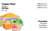 Vegetable Stand Full Colour Magnetic Business Cards