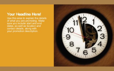 Times Ticking Full Colour Oversized Postcards