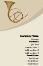 Brass Horn Full Colour Magnetic Business Cards