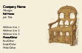 Gold Throne Chair Full Colour Business Cards