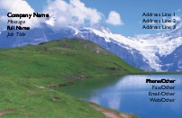 Alpine Lake Full Colour Business Cards