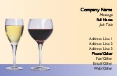 Red and White Wine Full Colour Magnetic Business Cards