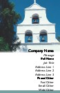 Spanish Church with Bells Full Colour Business Cards