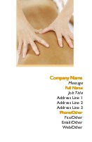 No More Knots Full Colour Business Cards