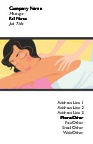 Massage Illustration Full Colour Business Cards