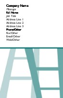 Abstract Ladder Full Colour Magnetic Business Cards