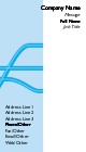 Bisect in Blue Full Colour Magnetic Business Cards