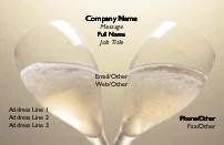Champagne Toast Full Colour Business Cards