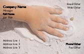 Hand in the Sand Full Colour Business Cards