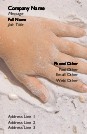 Hand in the Sand Full Colour Business Cards