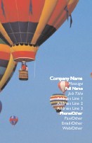 Hot Air Balloons Full Colour Business Cards
