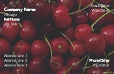 Red Cherries Full Colour Magnetic Business Cards