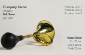 Bicycle Horn Full Colour Business Cards