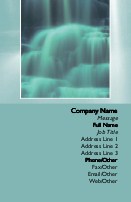 Waterfall Full Colour Business Cards