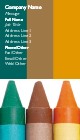 Crayons and Coloured Block Full Colour Business Cards