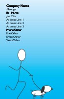 Dog Walker Full Colour Business Cards
