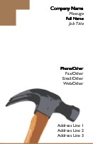 Hammer Illustration Full Colour Business Cards