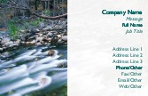 Merced River Full Colour Business Cards