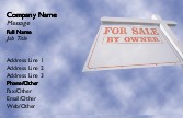 For Sale by Owner Full Colour Business Cards