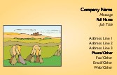Hay Field Recycled Business Cards